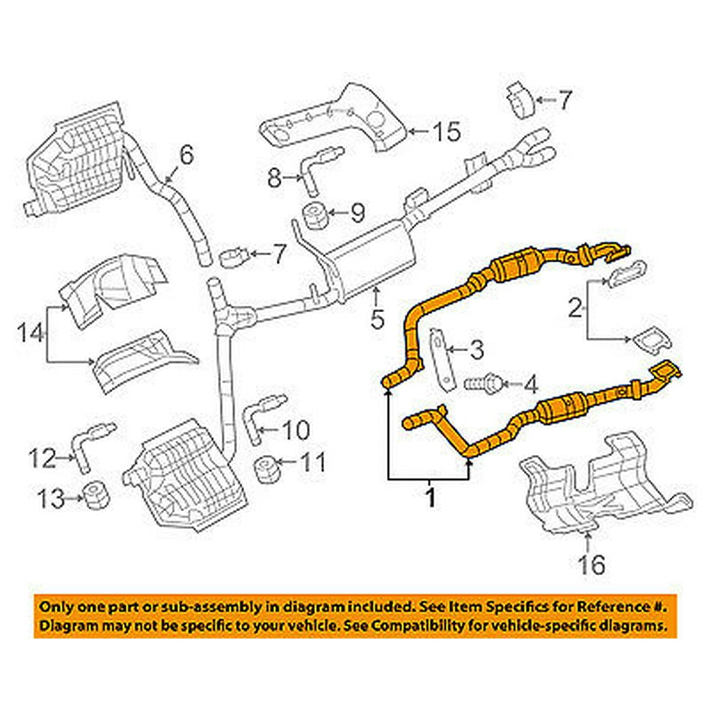 CHRYSLER OEM 300Exhaust SystemCatalytic Converter & Pipe Right