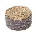 thumbnail image 1 of DOLITY Coussin de Méditation Portable Tissé Tatami Tapis de Sol pour Prière Extérieure Intérieur Gris, 1 of 9