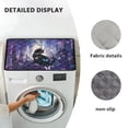 thumbnail image 6 of ZIATUBLES Black Cat Butterfly Washer Dryer Top Protector Mat Multiple Washing Machine Dustproof Top Cover Pad for Laundry Room Kitchen Washable Home Decor Accessories, 24 x 19.7 Inch, 6 of 7