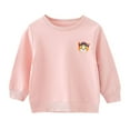 thumbnail image 2 of Xdegoge Toddler Hoodies Girls 4T Casul Pullover Sweatshirt Cute Print Long Sleeve Crewneck Blouse Shirt Tops Kids Loose Fit Warm Fall Winter Clothes Sudaderas Para NiñOs Pink 4 Years, 2 of 5