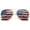 Gold, variant on American Flag Aviator Sunglasses Glasses Gunmetal Color