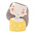 thumbnail image 2 of Mini Pots for Plants Small Ceramic Succulent Pots Cute Girl Flower Planter Flowerpot Create Design, 2 of 4