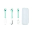 thumbnail image 1 of Product Classification Tableware 2 | Product Title 3 Toddler Utensils Kids Silverware Set With Silicone Handle Children Safe Spoons And Forks Food Grade Silicone, 1 of 5