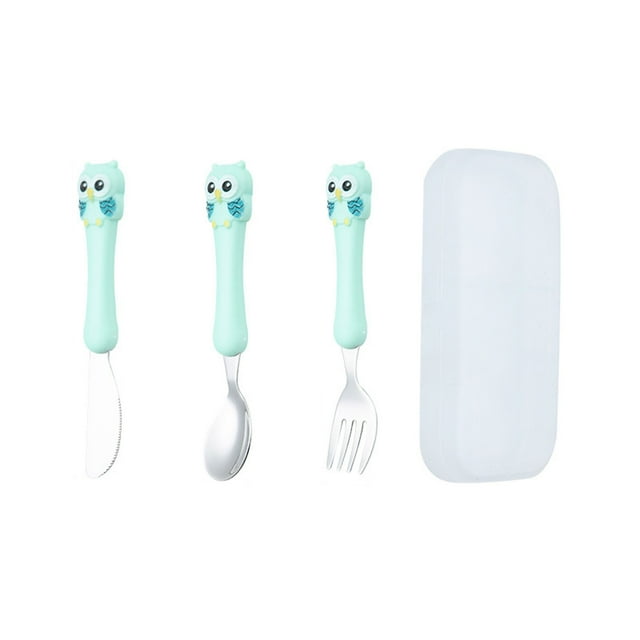 Toddler Utensils Set Kids Silverware With Silicone Handle Spoons Forks Durable Tableware For Children Mealtime