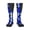 1 Black, variant on Women's Knee High Socks Thin Blue Line America Art Thermal Soft Knee Long Socks