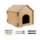 thumbnail image 1 of Casa para gatos al aire libre, casa para gatos callejeros, casa para mascotas con aislamiento estable e impermeable, refugio cálido para gatos durante M, 1 of 8