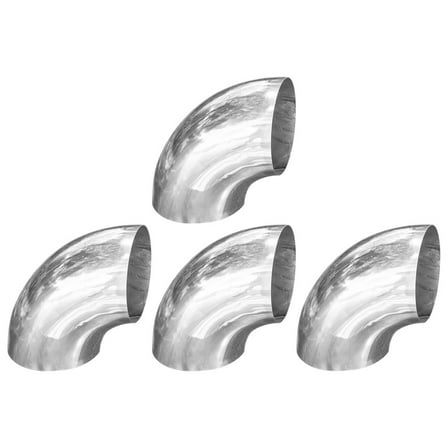 unbranded  4 Pcs Metal Handrail Elbow 90 Degree Stainless Steel Fitting
