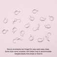 thumbnail image 4 of 60pcs Leverback Ear Wires Stainless Steel Lever Back Earrings Findings Earring Leverback Hoop (10x15mm), 4 of 8