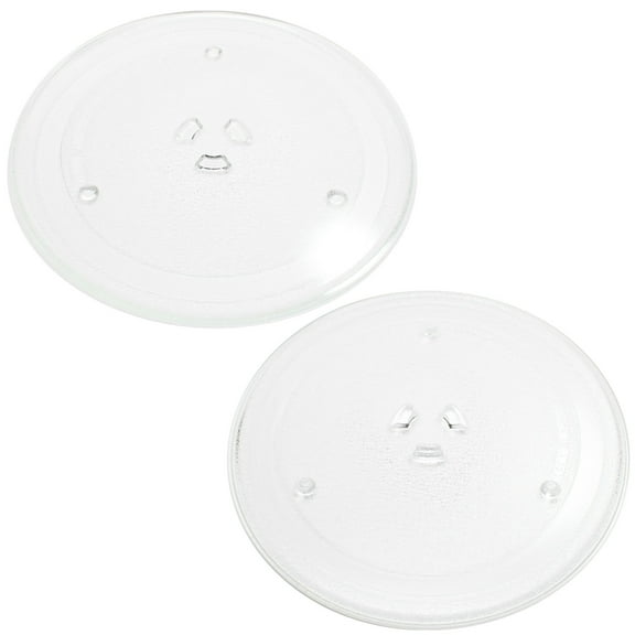 2-Pack Replacement Samsung MW620WA Microwave Glass Plate - Compatible Samsung DE74-00027 Microwave Glass Turntable Tray - 10" (255mm)