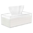 thumbnail image 1 of 2025 Clear Rectangular Tissue Box Holder & Cover with Magnetic Bottom for Bathroom 9.84 x 5.02 x 3.54 Inches, 1 of 5