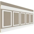 thumbnail image 5 of Ekena millwork 94 1/2"L (Adjustable 36"H to 40"H) Ashford Square Panel Traditional Wainscot Paneling Kit, 5 of 10