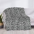 thumbnail image 4 of Throw Blanket for Couch - Black leopard print A Super Soft Fuzzy Comfy Warm Throw Blanket, Cozy Lightweight Funny Plush Flannel Blanket Throws for Sofa and Bed All Season, 4 of 5