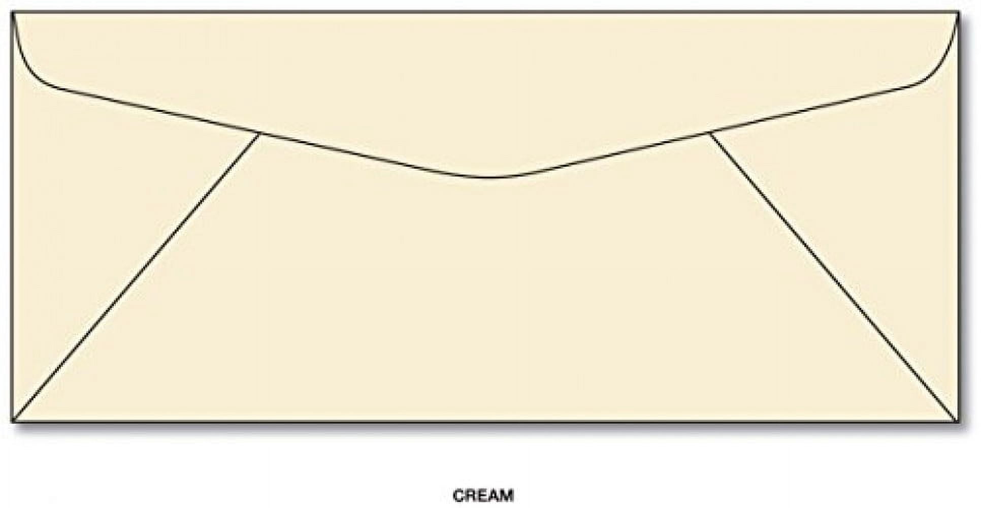 Cream Pastel Color #10 Envelopes - Great for Mailing Letters, Business Memos, Invitations, Invoices, Bills | 4 1/8" x 9 1/2" | 50 Envelopes