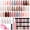 Auburn Glitter Nude Pink Brown, variant on AZUREBEAUTY 31 Pcs Dip Powder Nail Kit Starter 20 Colors Glitter Nude Green Mermaid Serie Dip Powders Liquid Set with Base Top Coat Activator French Nails Art Manicure DIY Salon Christmas Gift