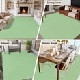 thumbnail image 6 of Green Large Area Rugs for Bedroom Living Room, Soft Non Slip Carpet Bedside Rug, Minimalist Solid Color Modern Abstract Rectangular Floor Cover Kitchen Accent Rug 5'x8' for Dining Room/Office, 6 of 9