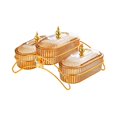 thumbnail image 3 of TISHITA Dried Fruit Salad Plate with Lid Serving Tray for Snack Dried Fruits Cupcake Yellow, 3 of 8