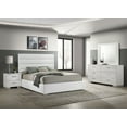 thumbnail image 2 of Felicity 4-piece California King Bedroom Set White High Gloss, 2 of 16