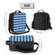 thumbnail image 2 of Disketp Blue Squares Bolsa Térmica Estampada para Almuerzo, Lonchera para Hombres y Mujeres Adultos, 2 of 7