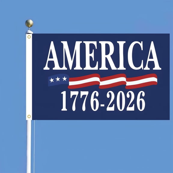 250 Years America Flag, 3x5 FT US 250th Anniversary Flags 1776-2026 Merchandise Banner, 250 Anniversary USA Flag with Grommets, Outdoor Patriotic Yard Décor
