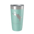 thumbnail image 1 of Caucomgomoc Lake Map Tumbler Travel Mug Insulated Laser Engraved Coffee Cup Maine 20 oz Teal, 1 of 1