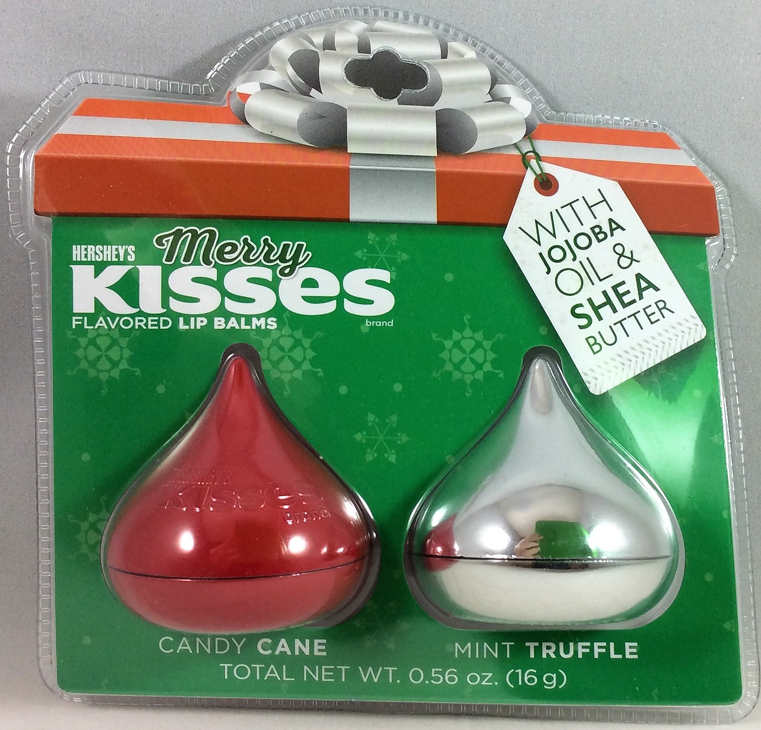 Hershey's Kisses Holiday Candy Cane & Mint Truffle Flavored Lip Balm 2