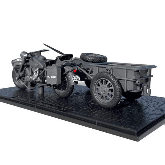 High Simulation 1:24 German WWII R75 Panzerfaust 30 Motorcycle Model Retro Decor for Collectors and Enthusiasts