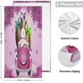 thumbnail image 2 of Cute Bunny in Car Hand Towels, Easter Egg Kitchen Towel Ultra Soft and Absorbent,Decorative Fingertip Face Towel for Bathroom Hotel, 2 PCS, 28.3"x 14.4", 2 of 5