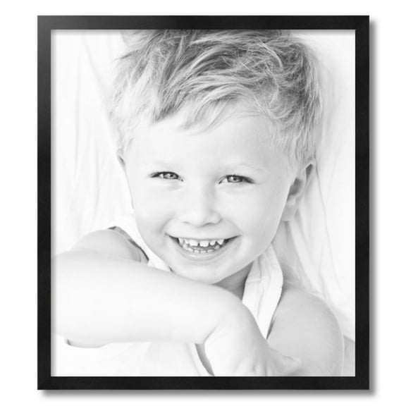 ArtToFrames 22" x 25" Black Picture Frame, 22x25 inch Black Wood Poster Frame (WOM-5141)