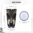 thumbnail image 4 of Logiee Tribal Style Raccoon Print 20OZ Car Cup with Lid, Stainless Steel Vacuum Insulated Double Wall Travel Tumbler, Durable Insulated Coffee Mug,Thermal Cup with Straw-Without Straw, 4 of 8