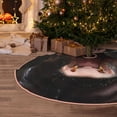 thumbnail image 5 of Lukts Playful Baby Hippo Splash Print Color Life Christmas Tree Skirt, Winter Holiday Tree Mat Decoration ,Can be Used as A Shawl-36", 5 of 6