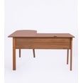 thumbnail image 2 of Mod Light Cherry Brown L Shaped Computer Desk, 2 of 3