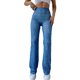 thumbnail image 1 of VISgogo Mujer Moda Flare Pantalones Largos, Vintage Estampado Cintura Alta Delgado Micro Campana Pantalones VISgogo moda, 1 of 5