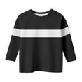 thumbnail image 4 of Kids T Shirt Black Long Sleeve Shirt Crewneck Top Tees Shirts Comfort Colors Teen Girls Clothes 13-14 Years, 4 of 5