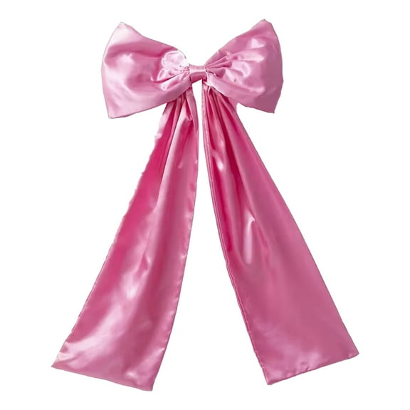 Giant 4 Ft Pink Velvet Christmas Bow – Oversized Tree Topper, Window, Wall & Mantle Decoration, Indoor & Outdoor Holiday Décor, Valentine’s & Xmas Decoration (1 Count)