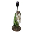 thumbnail image 4 of Rustic Western Cow Skull With Floral Succulents Feathers And Cactus Table Lamp, 4 of 11