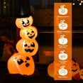 thumbnail image 5 of Costway 6.8FT Halloween Inflatable Pumpkin Combo Blow up Pumpkins w/ Witch’s Hat, 5 of 10