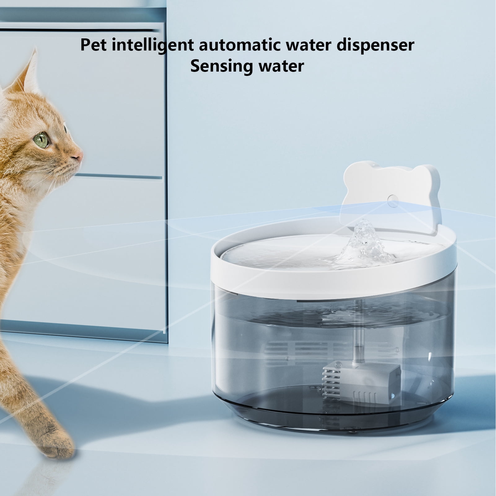 Cat Water Fountain Automatic Circulation Filtration Smart Quiet Detachable Dog Water Dispenser