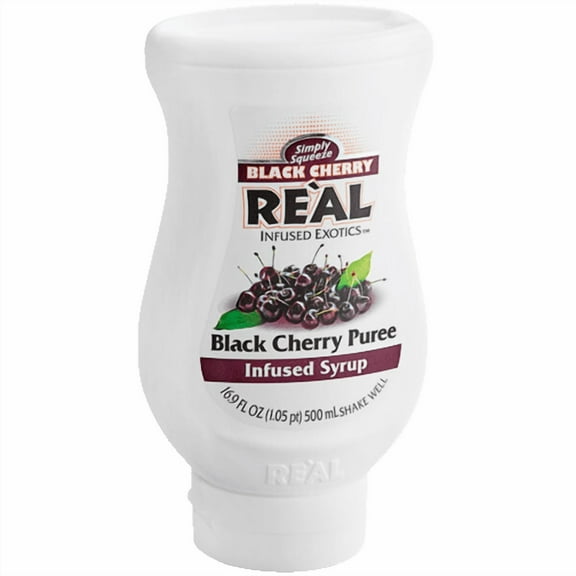 Real Black Cherry Puree Infused Syrup - 16.9 fl oz Bottle