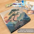 thumbnail image 4 of FORMRS 3 Ring Photo Album 4"x6" Self Adhesive Large Capacity PU Leather Cover, Pine Tree at Dawn, 4 of 8