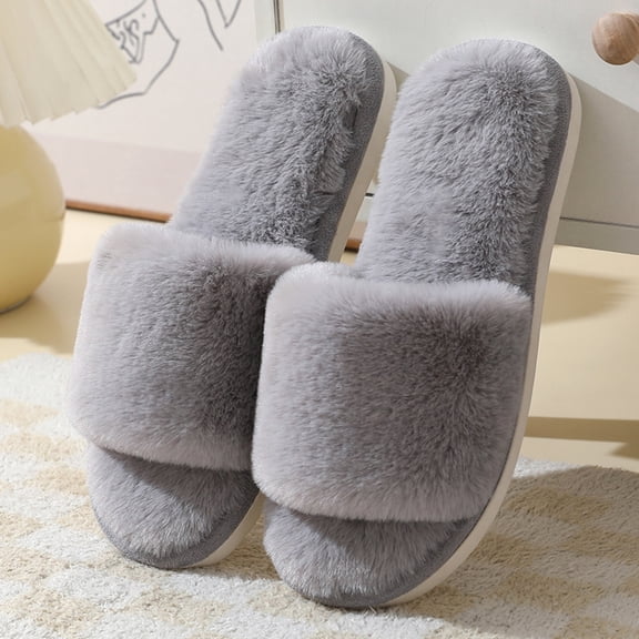 Weloille Winter New Long Velvet Ladies Slippers Home Cotton Slippers Thick Bottom Warm Indoor Slippers, Soft Bottom Thickening And Lengthening Velvet Cotton Slippers
