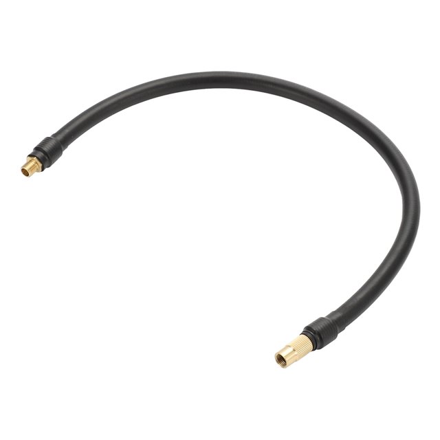 Ofertas Únicas 1pc 19.69" Tubo de Extensión para Inflador de Neumáticos 0.305inx32TPI Conector de Goma Color Dorado para Coche Motocicleta Bicicleta