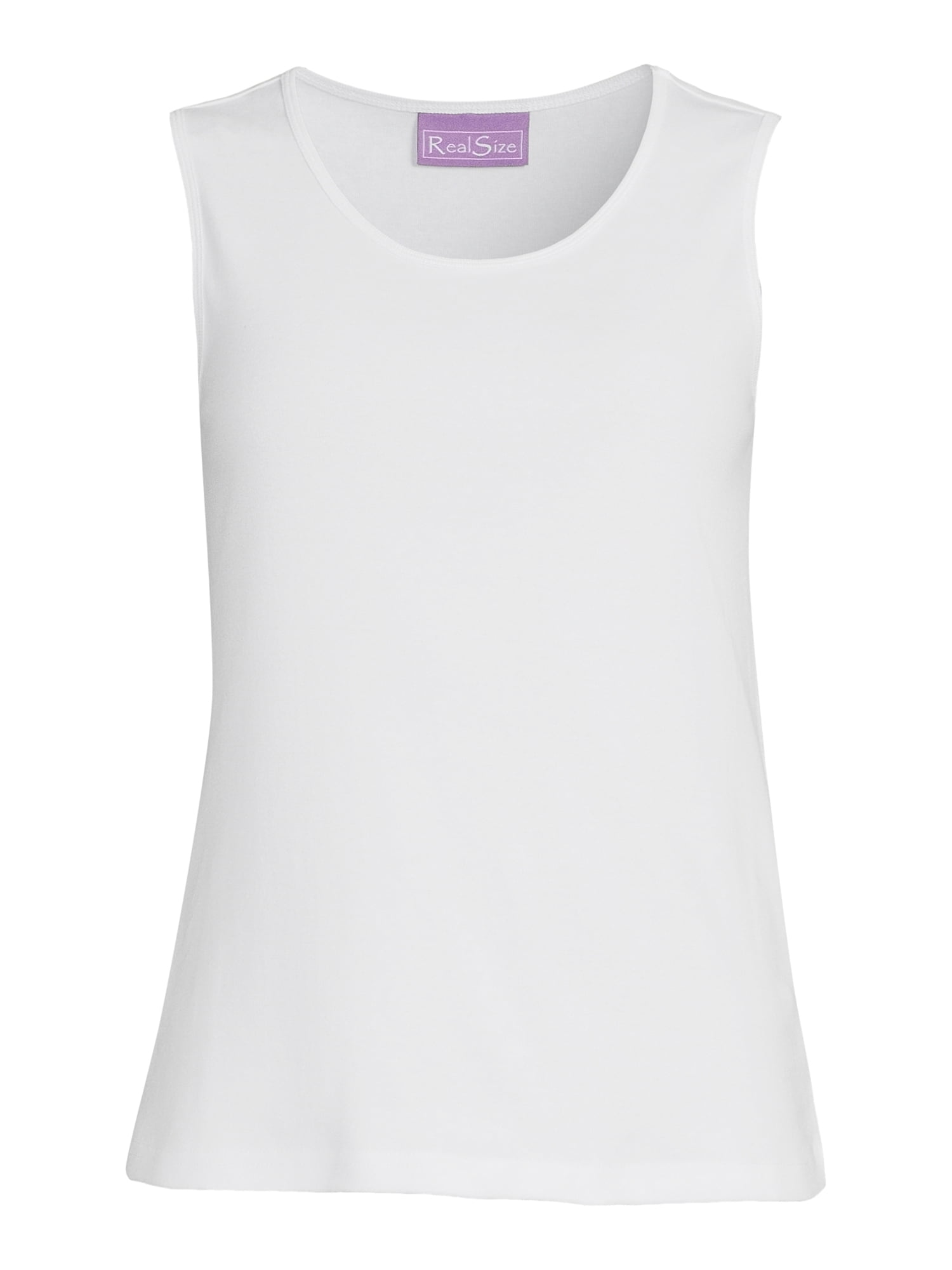 RealSize Women's Rib Muscle Tank Top, Sizes XS-3XL