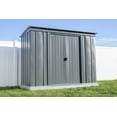thumbnail image 1 of Arrow Classic Steel Storage Shed, 8x4, Charcoal, 1 of 9
