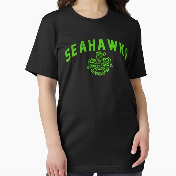 Seahawk Inspired Winged Creature Team Style Bold Vibe Graphic Unisex T-Shirt, up to size 5XL