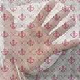 thumbnail image 3 of Fleur De Lis Tulle Curtains with Rod Pocket, Pink Colored Lily Flower Motifs with Checkered Pattern French Heraldry, Sheer Drape for Wedding Party 2 Panels, 7 Sizes, Pink Cream, by Ambesonne, 3 of 3