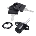 thumbnail image 4 of Push Plunger Lock Cylinder Head Portable Triple Drawer Lock Cabinet Plunger Lock 19mm Black, 4 of 9
