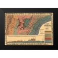 thumbnail image 2 of Mendenhall 14x11 Black Modern Framed Museum Art Print Titled - Tennessee Outline Geographical - Mendenhall 1866, 2 of 5