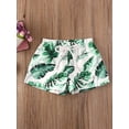 thumbnail image 3 of DcoolMoogl Toddler Baby Boys Swim Shorts Leaves Print Swimming Trunk Kids Boy Hawaiian Beach Board Shorts Swimwear, 3 of 6