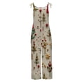 thumbnail image 4 of TIMIFIS Christmas Jumpsuit For Women Ladies Printed Sleeveless Backless Loose Long Playsuits Rompers Jumpsuit with Pocket pring, 4 of 5