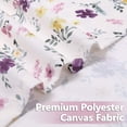 thumbnail image 5 of Yesfashion Valances Curtains, Flower Brocade Watercolor Oxford Cloth Rod Pocket Window Treatment Curtain for Kitchen Bathroom, 1 Panel, 5 of 8